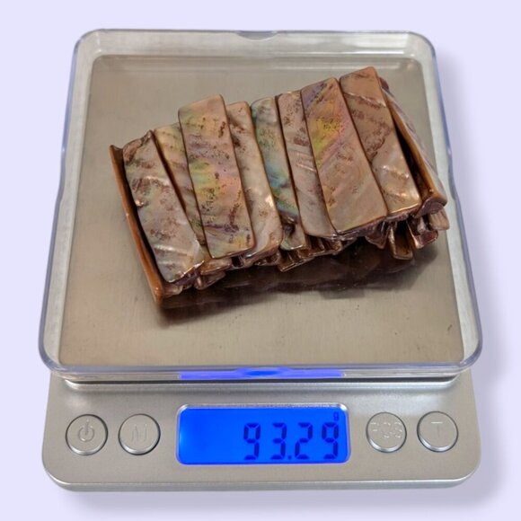 (2/$20) Abalone Mother of Pearl Stretch Bracelet - Picture 6 of 6